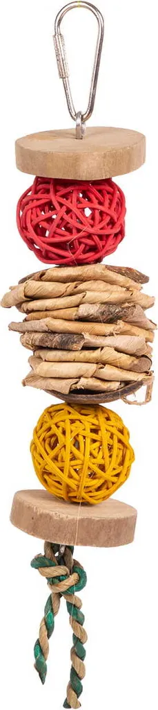Giocattolo naturale Pure JAVA con palline - per tutti i pappagalli