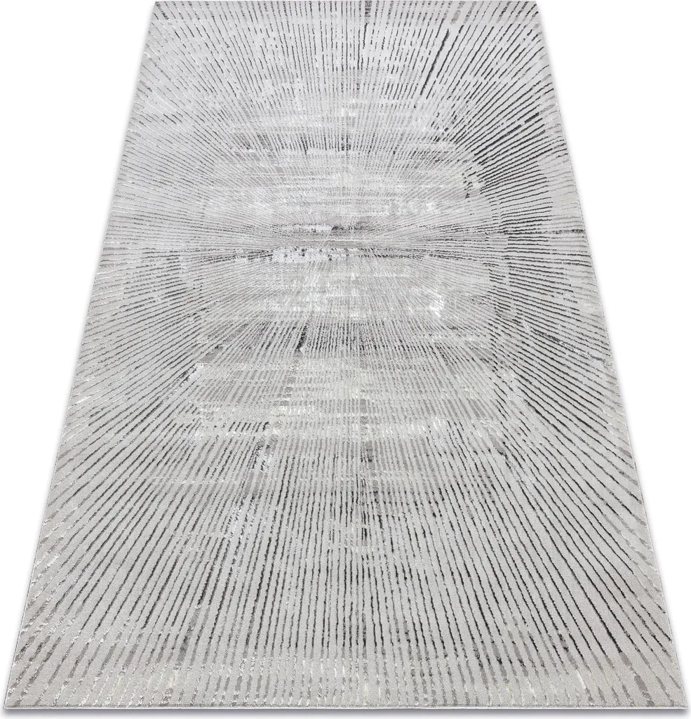 Tapis gris clair BLISS Z206AZ256 - Design moderne à lignes 140x190 cm