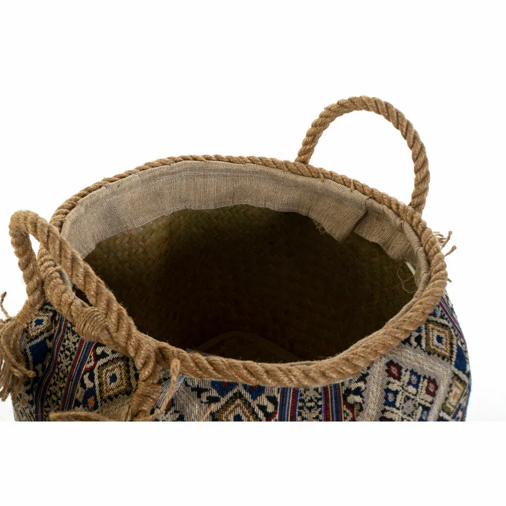 Panier Boho en Fibres Naturelles Tressées à la Main 30x30 cm - Set de 2 - 2
