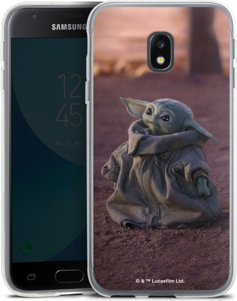 DeinDesign Handyhülle für Samsung Galaxy J3 (2017) Silikon Hülle Case Smartphone Schutzhülle Star Wars Baby Yoda The Child