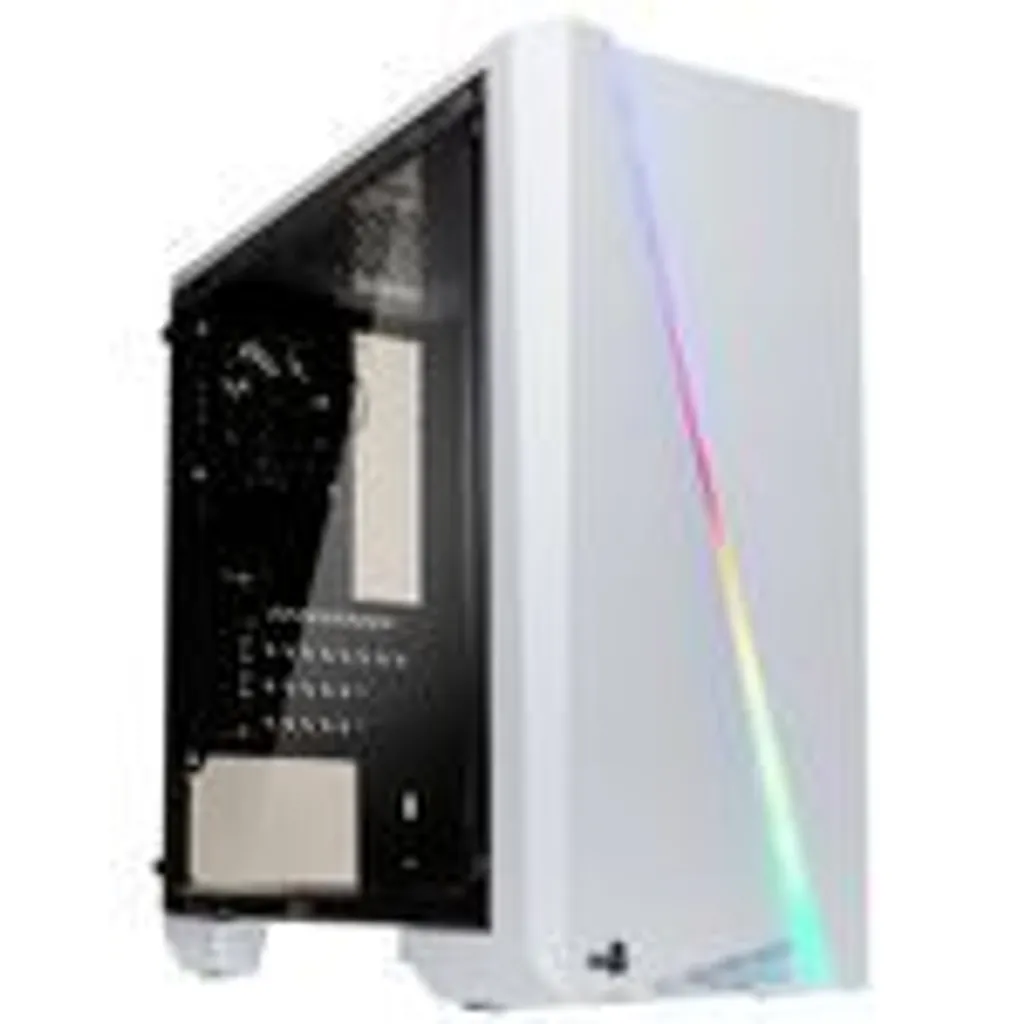 Boîtier PC Gamer Compact AeroCool Mini Cylon Blanc pour setup Micro-ATX - 12