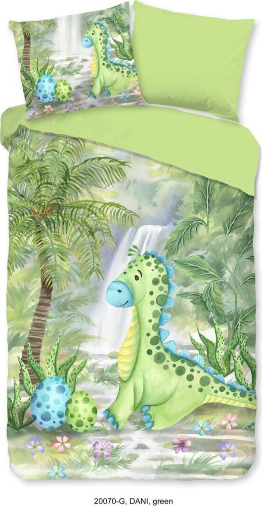Good Morning KinderBettbezug "dinosaurus" - Grün - Produktbild 