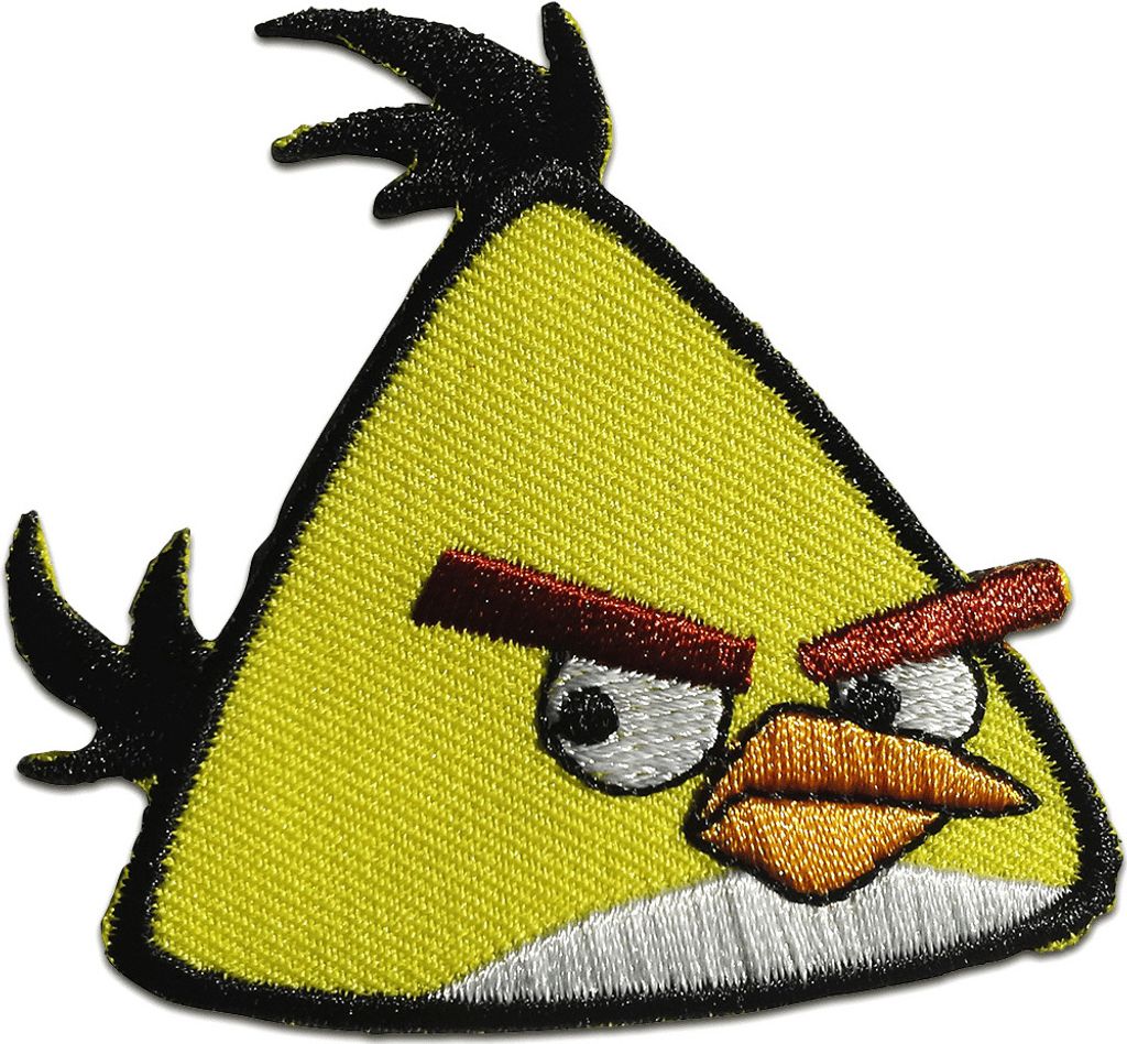 Angry Birds Comic Kinder - Aufnäher, Bügelbild, Aufbügler, Applikationen, Patches, Flicken, Zum Aufbügeln, Größe: 6,2 x 5,7 cm