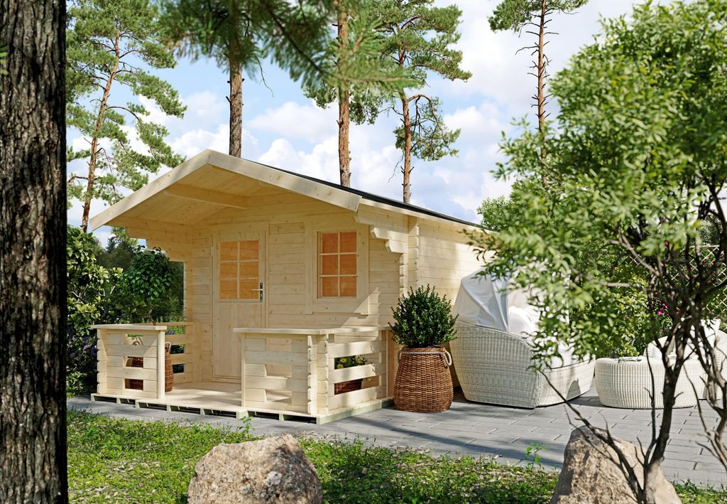 Gartenhaus Leka II 3,00x3,00 m - inklusive Terrasse
