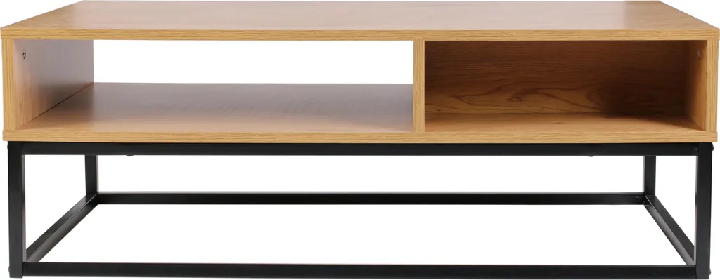 Table Basse Abbott : Solution Stable et Design en Bois et Métal