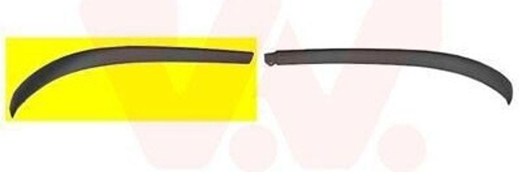VAN WEZEL Spoilerlippe 5405502 Vorne Rechts für TOYOTA AURIS (NRE15, ZZE15, ADE15, ZRE15, NDE15)