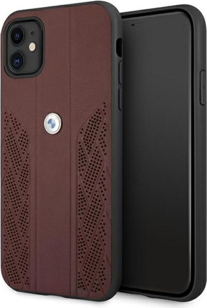 BMW Leather Curve Perforate HC - iPhone 11 Hülle (Rot) Produktbild 