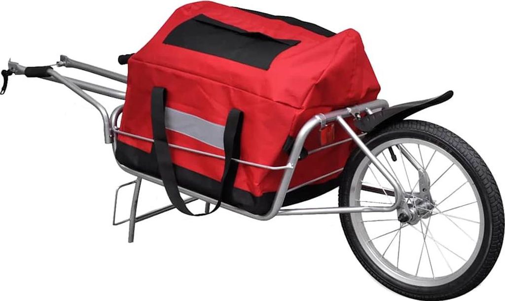 vidaXL Cyklistický príves jednokolka s taškou Obrázok produktu 