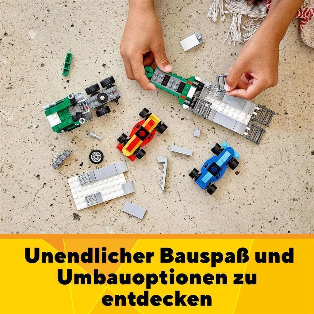 Jeu de construction camion de transport LEGO Creator 3 en 1 modulable - 10