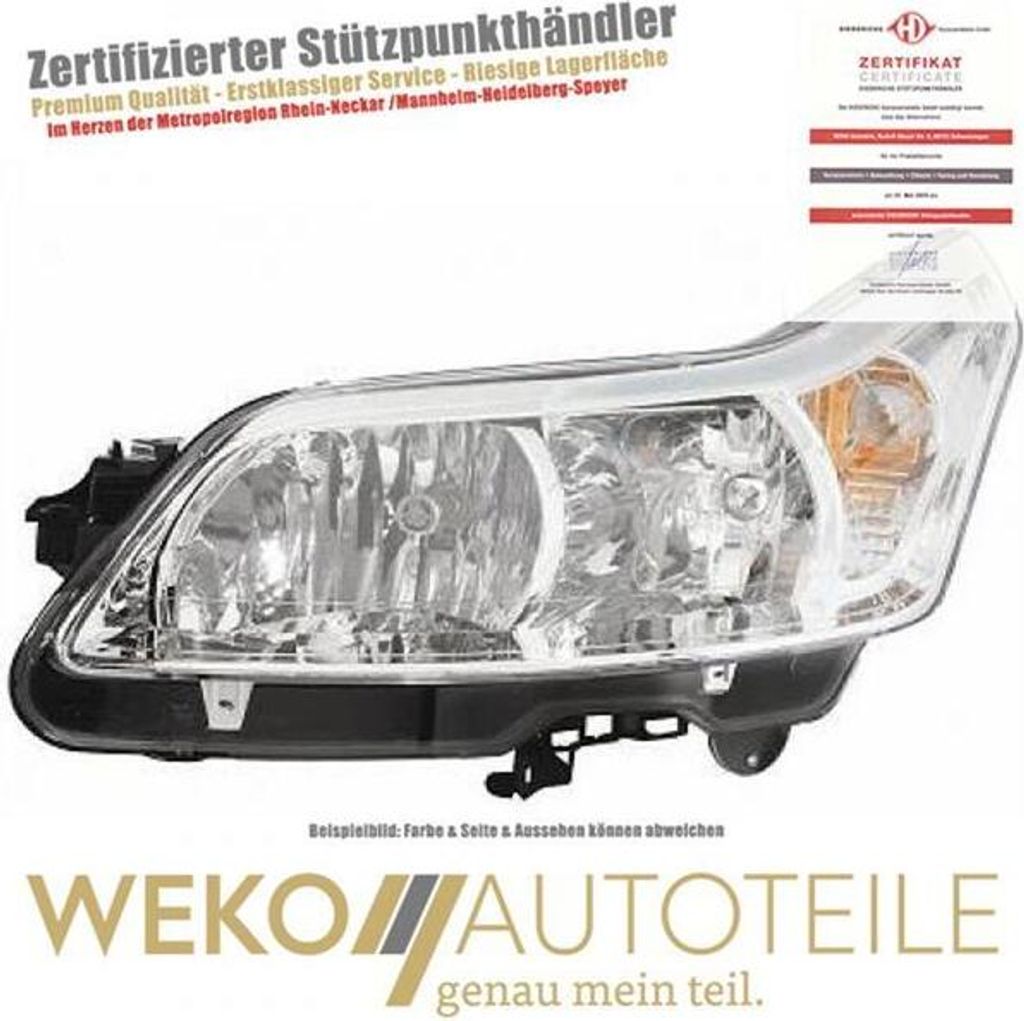 Scheinwerfer links DIEDERICHS 4072981 für CITROËN