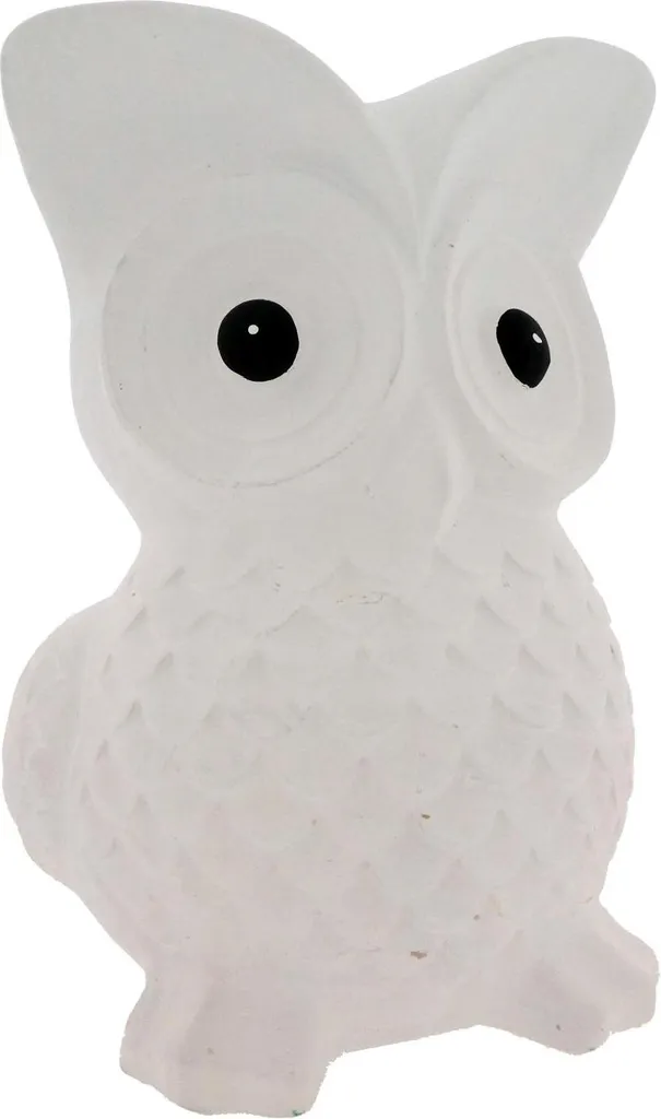 Tirelire Hibou Géante 20cm en Céramique Émaillée aux Couleurs Vives