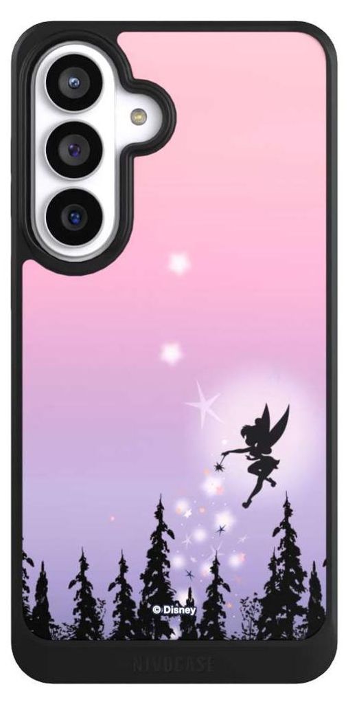 NIVOCASE Hülle für Samsung Galaxy S26+ Handyhülle NIVOcore Case Schwarz Disney Offizielles Lizenzprodukt Tinkerbell