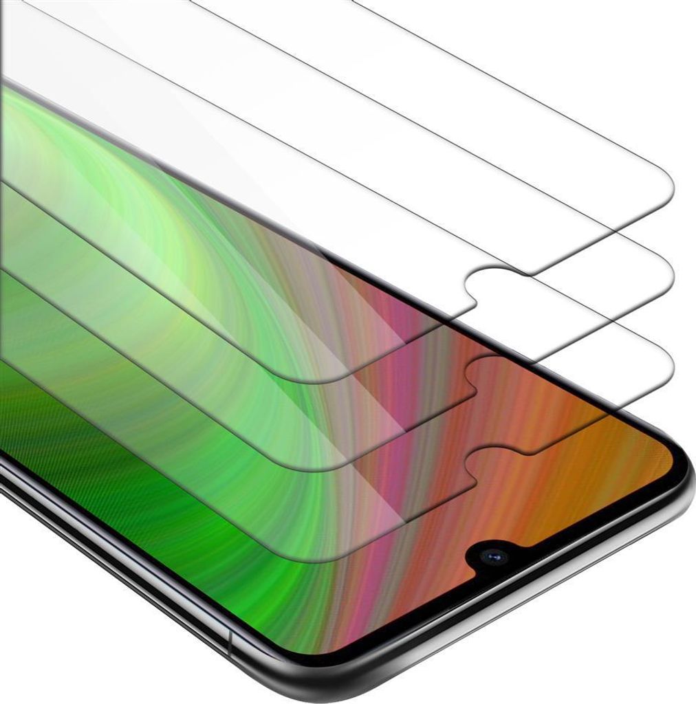 Cadorabo 3x Panzer Folie für Xiaomi RedMi 7 Schutzfolie in Transparent Folie Tempered Display-Schutzglas