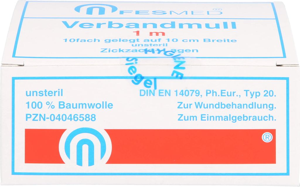 VERBANDMULL 1x1m unsteril BW ZZ, 1 St