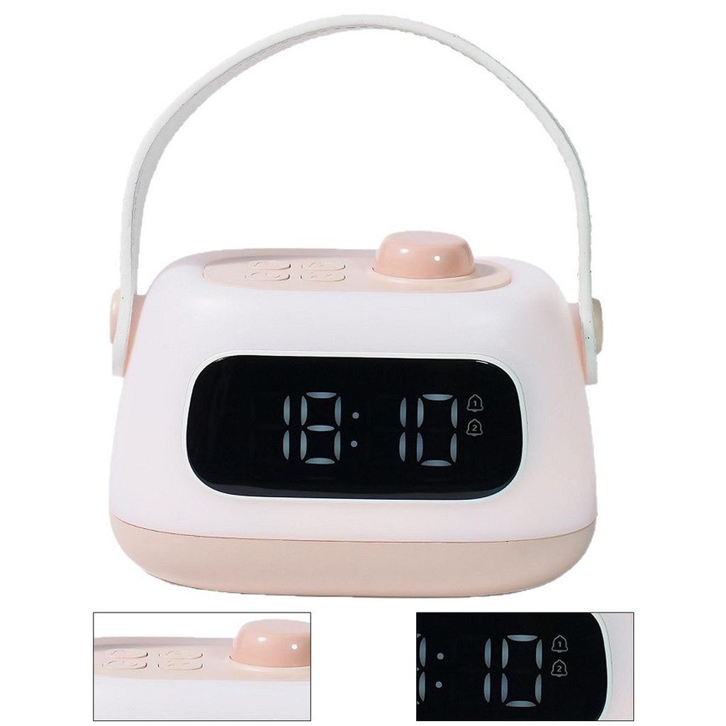 Weckerlampe, LED-Schlafhilfe, 4-stufiger Timer für Kinder , 2000 mAh Akkukapazität, ideales Geburtstagsgeschenk für Jungen und Mädchen