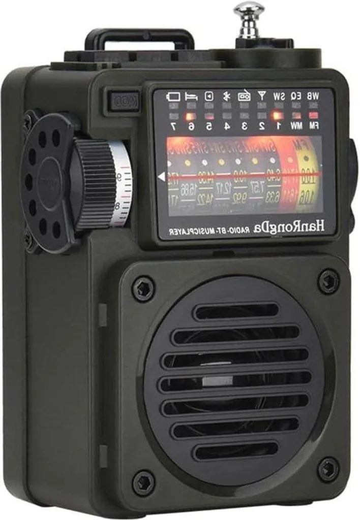 Radio de Poche Multibande Rechargeable Bluetooth avec Récepteur AM FM SW