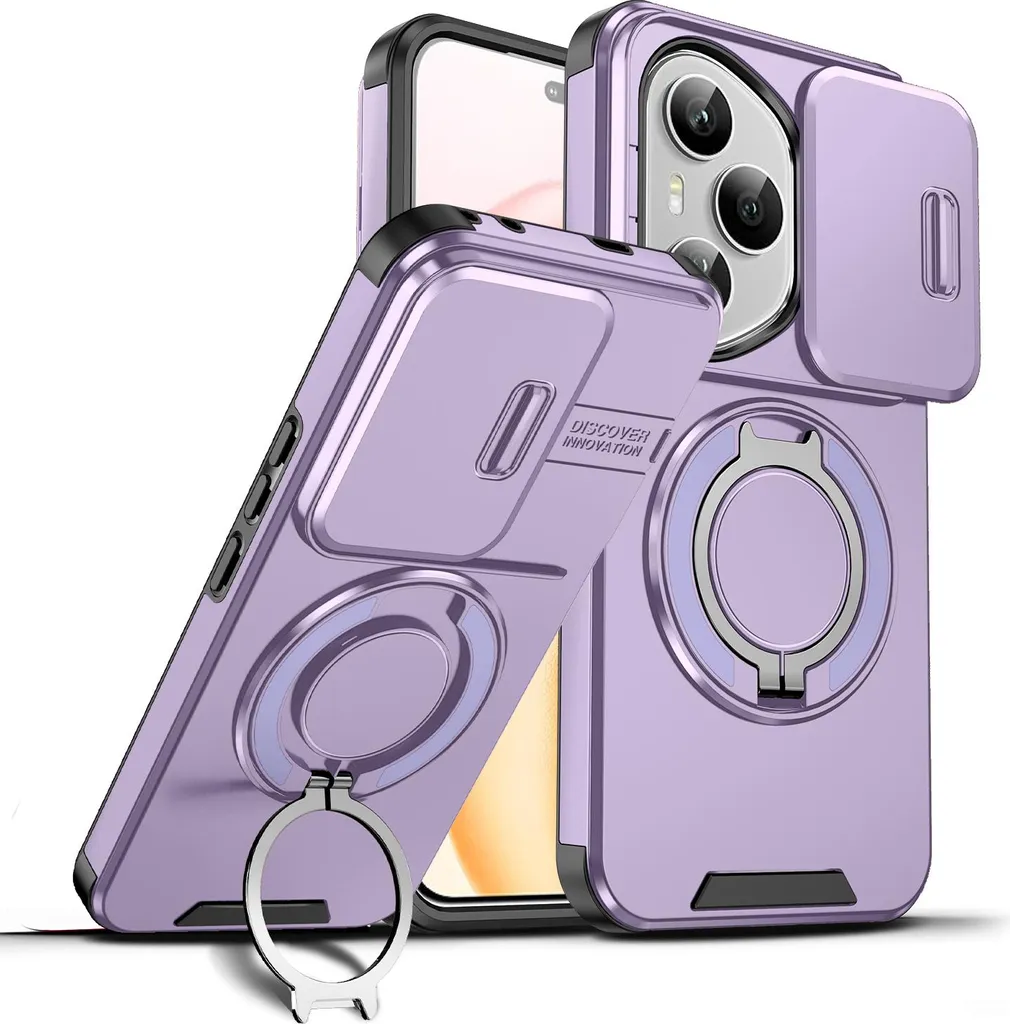 Cover Honor 400 Pro Viola: Protezione Militare e Anello Magnetico