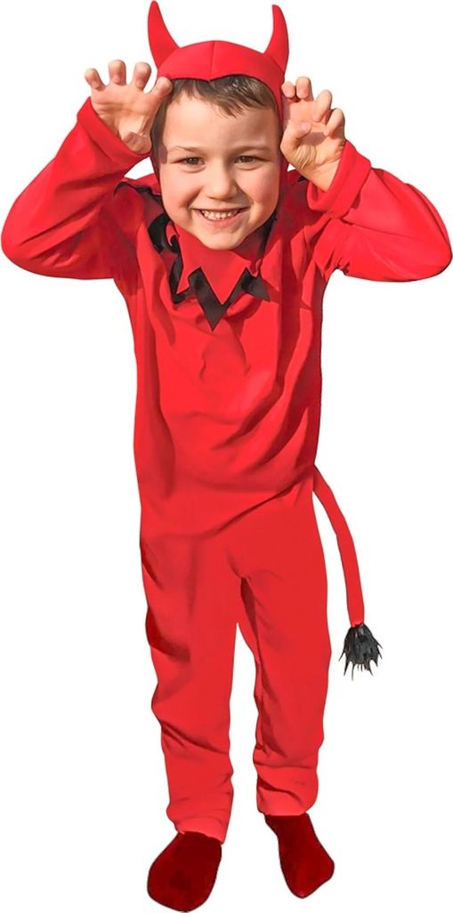 Dětský kostým čerta Halloween kostým červený - 92/104 (3-4 Obrázek produktu 