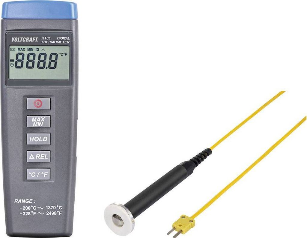 VOLTCRAFT K101 + TP 302 Temperatur-Messgerät Fühler-Typ K