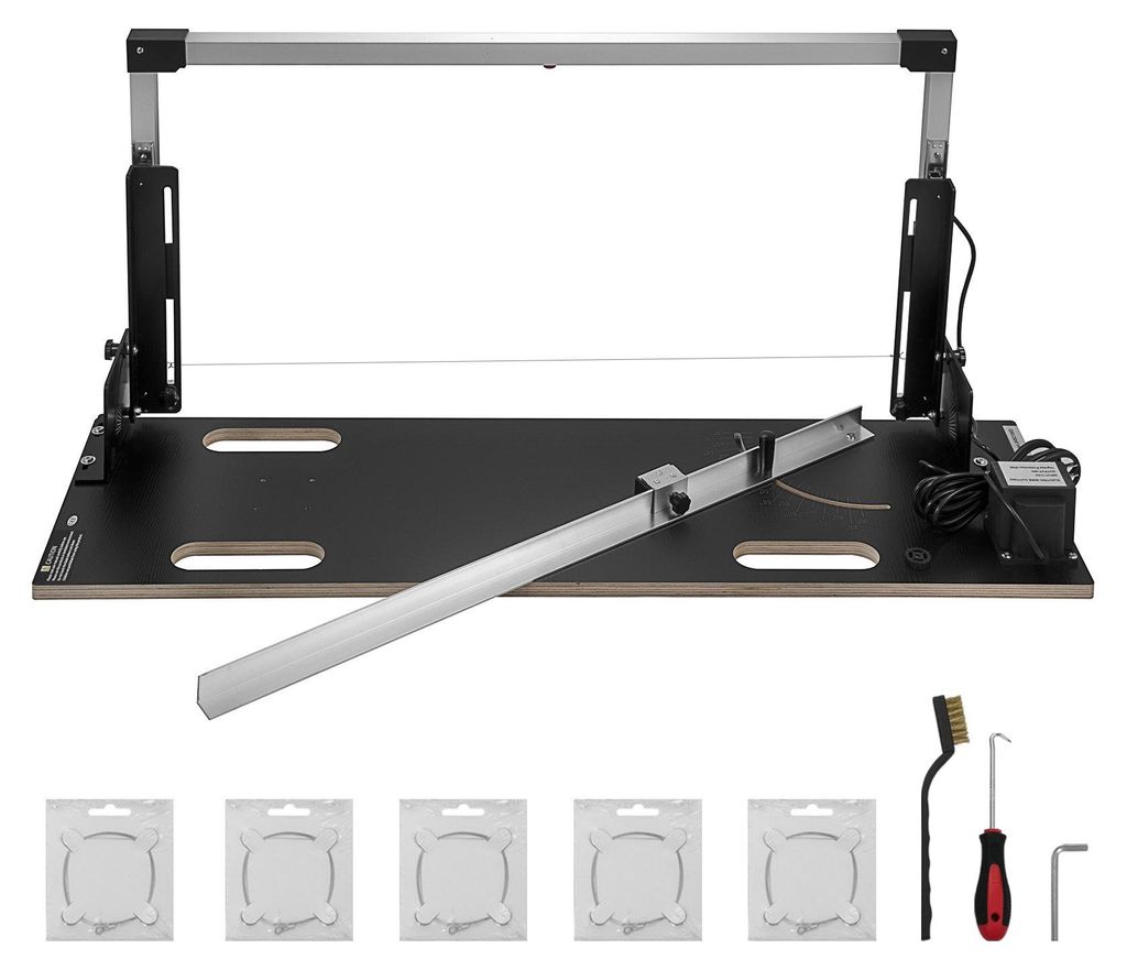 360°C Styroporschneider, 200W Schaumschneider aus Aluminiumlegierung, Styrocutter mit Nickel-Chrom-Legierung, 38V Ausgangsspannung, Schnittdicke 4...