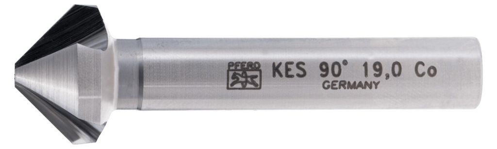 PFERD TOOLS HSSE Co5 Kegel-und Entgratsenker 90° Ø 19 mm Schaft-Ø 10mm DIN 335 C