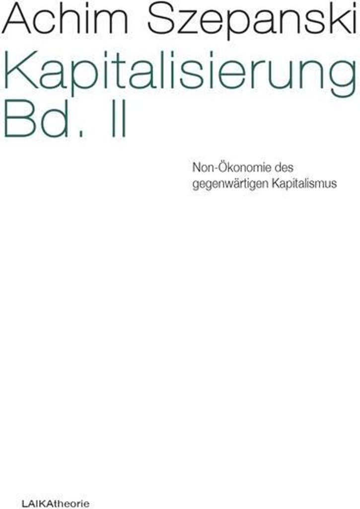 Kapitalisierung. Bd.2