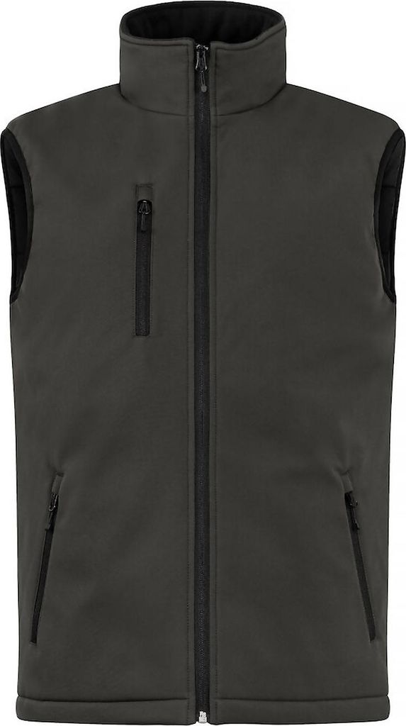 Wattierte Softshell-Weste clean geschnitten Produktbild 