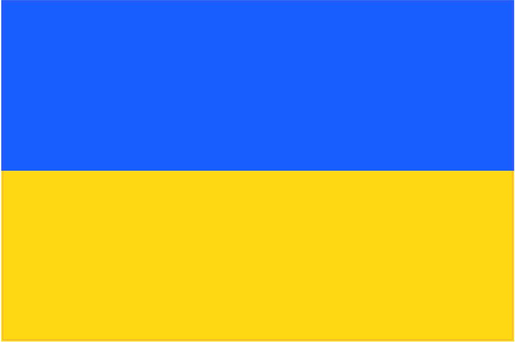 Kiwistar WANDTATTOO Sticker Fahne Flagge Aufkleber Ukraine 120 x 80cm - Dekoration für Kinderzimmer Schlafzimmer Wohnzimmer Küche Badezimmer