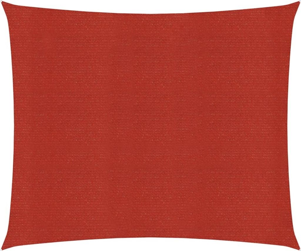 Sonnensegel 160 g/m² Rot 3x3 m HDPE Produktbild 