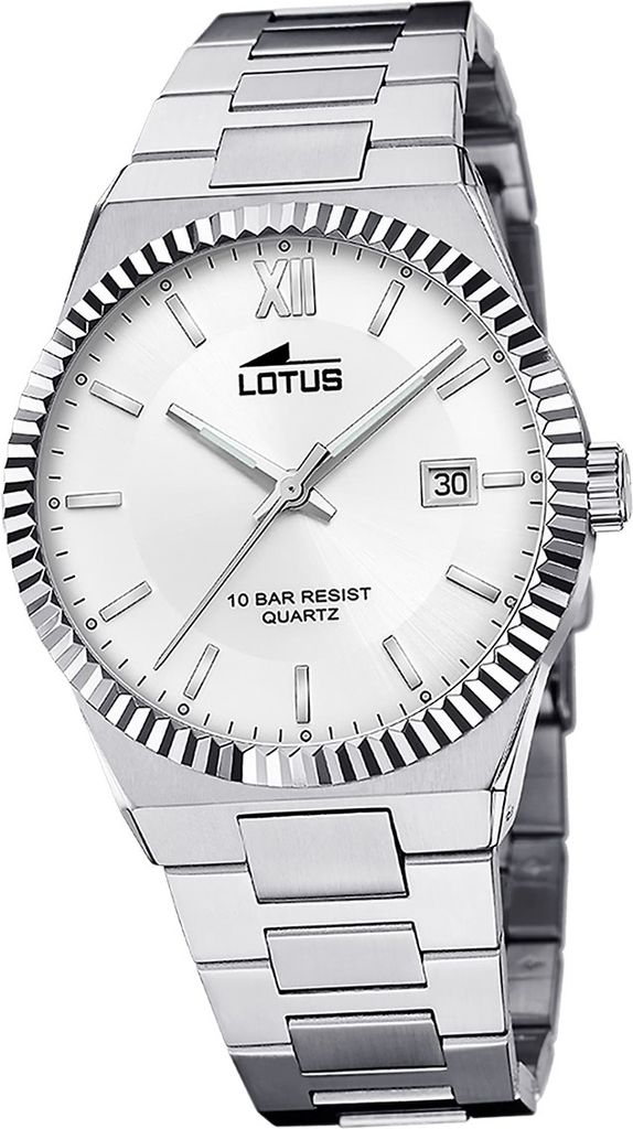 Lotus Edelstahl Herren Uhr Armbanduhr silber Elegant Classic D2UL18835/1