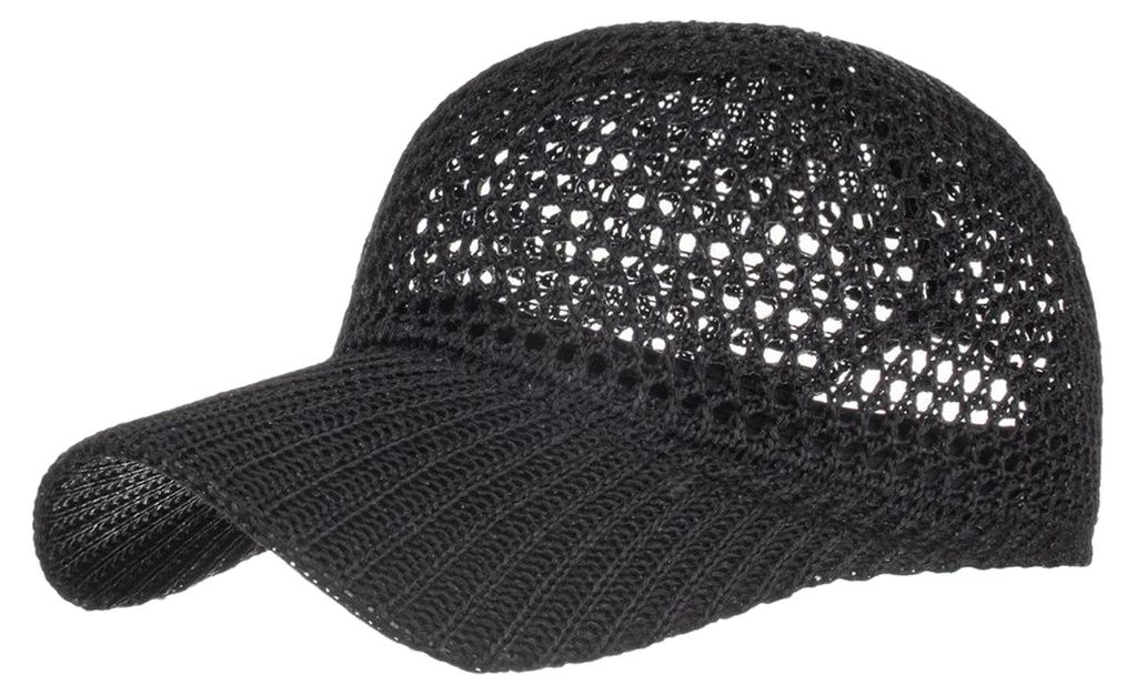 Sommerliche Mesh-Baseballkappe für Damen und Herren, Trucker-Cap mit gebogenem Schirm, schnelltrocknend, ideal für Outdoor-Sportarten wie Laufen