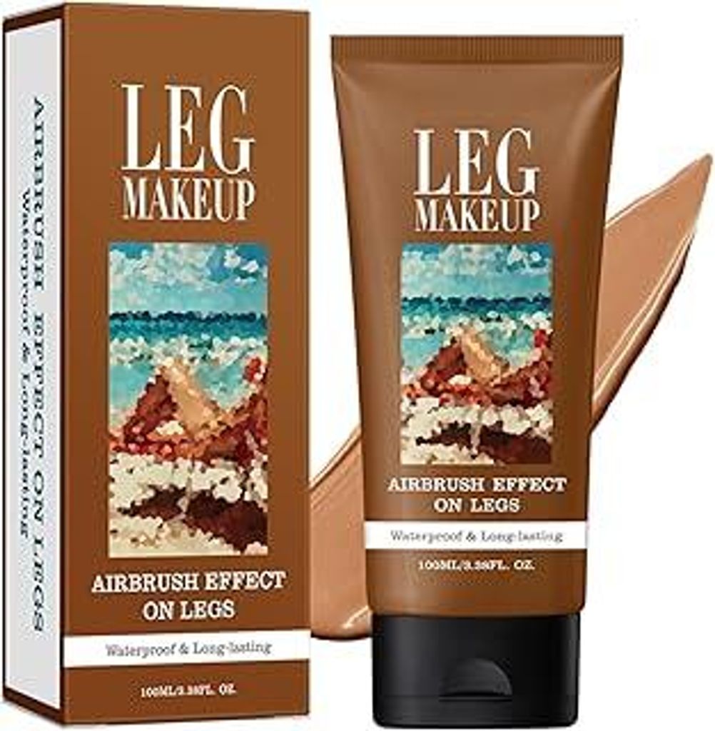 Wasserfest Bein-Make-up ohne Übertragung, Tattoo Abdecken für Krampfadern/Narben, Tattoo Cover Up Makeup, Skin Perfecting Body Foundation, Körpe...