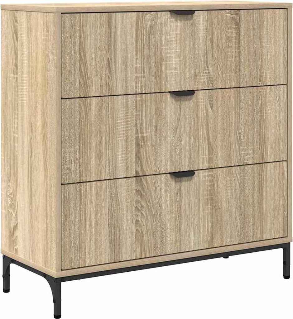 Sideboard Sonoma-Eiche 79,5 x 33 x 82 cm Holzwerkstoff
