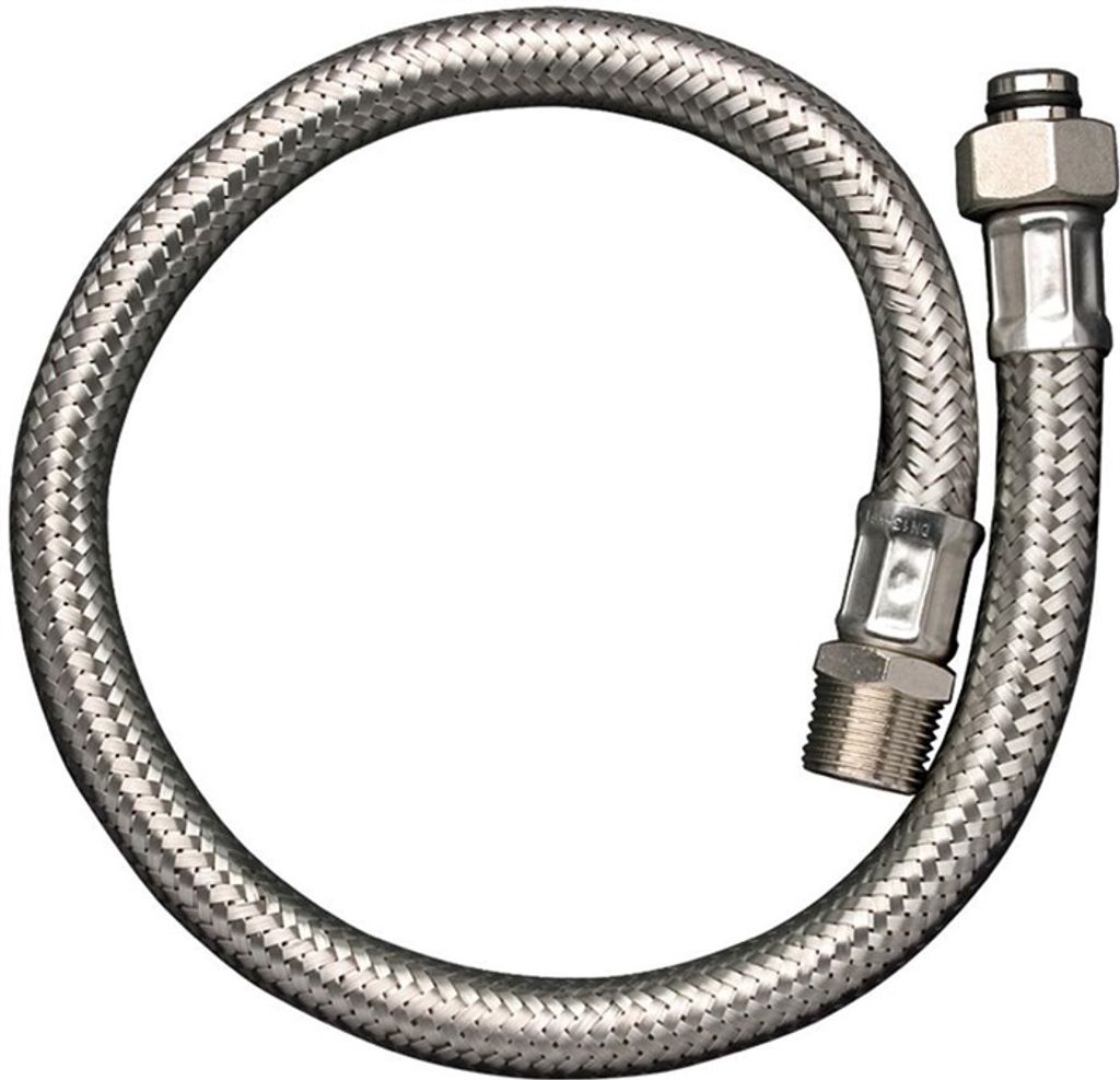 Hansgrohe Anschlußschlauch 2-Loch Thermostat Chrom für Wannenrand