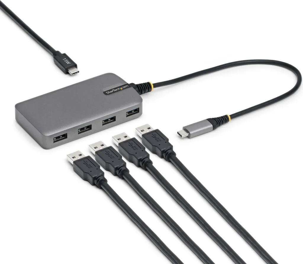 StarTech Hub USB-C Grigio 5Gbps | Design Minimalista 4 Porte USB-A