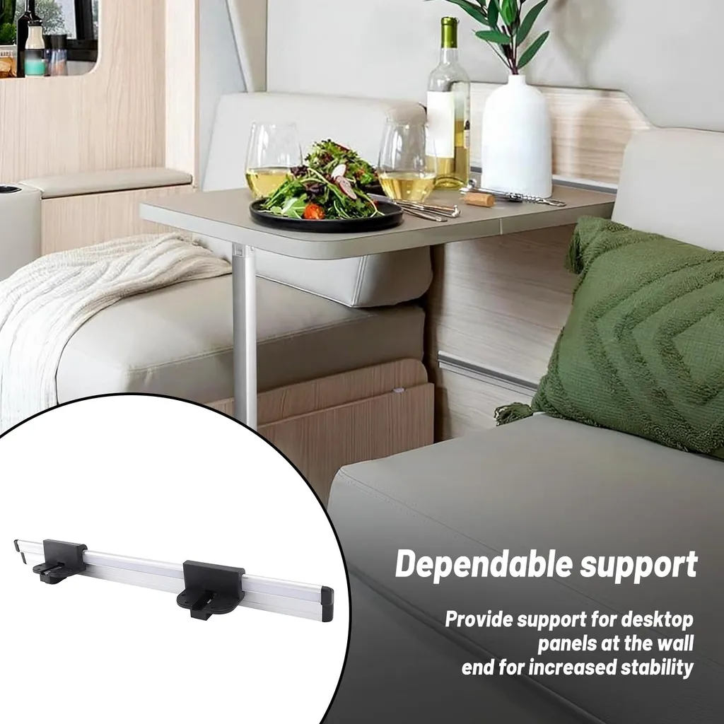 Rail de table robuste aluminium anodisé 20 pouces pour support camping-car - 3