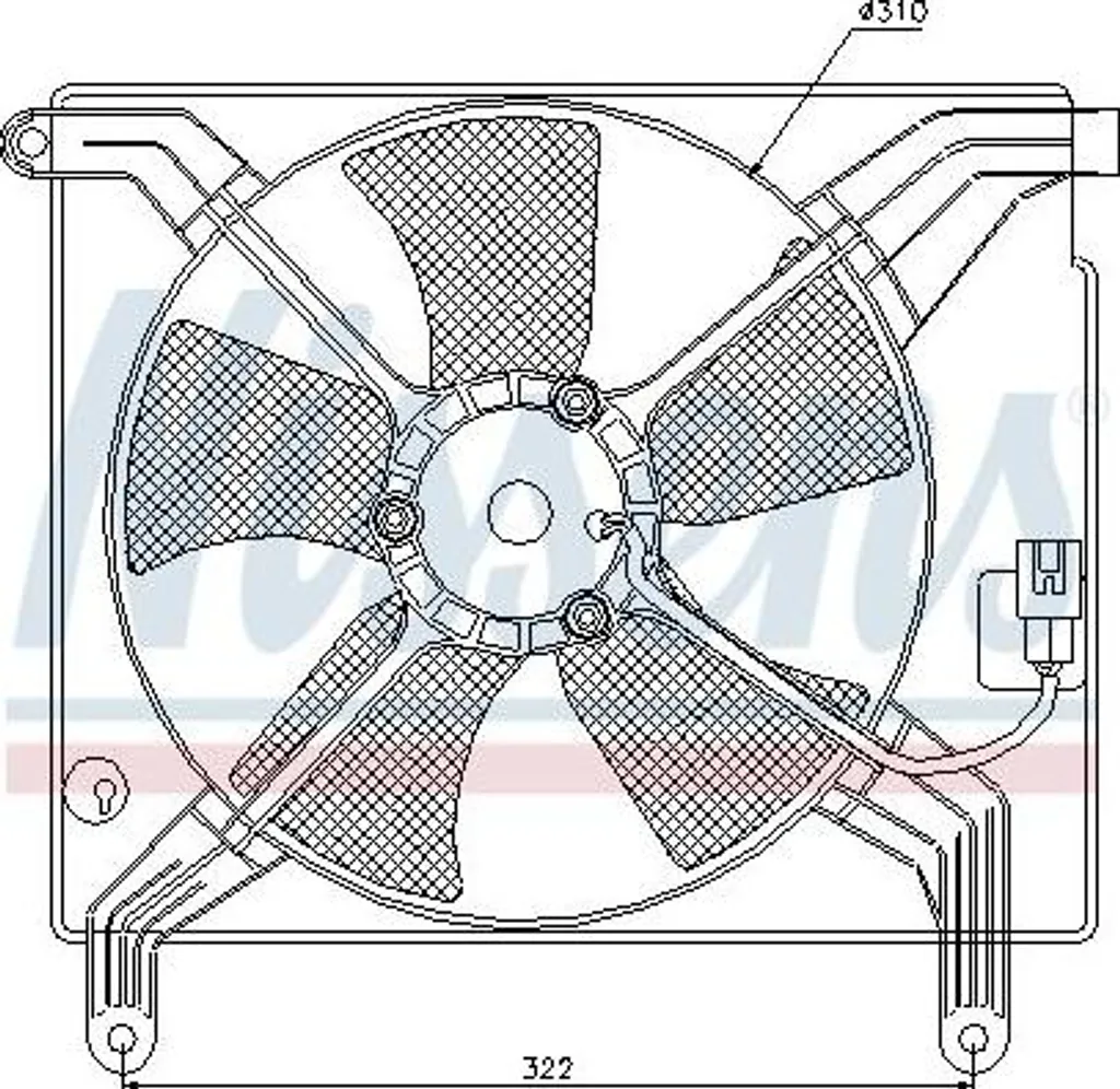 Évitez la surchauffe : Ventilateur radiateur Nissens pour Nubira 85358