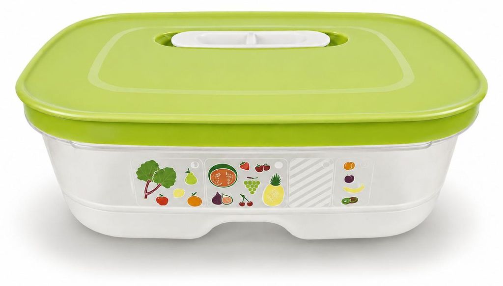 TUPPERWARE Kühlschrank 800 ml limette KlimaOase flach Produktbild 
