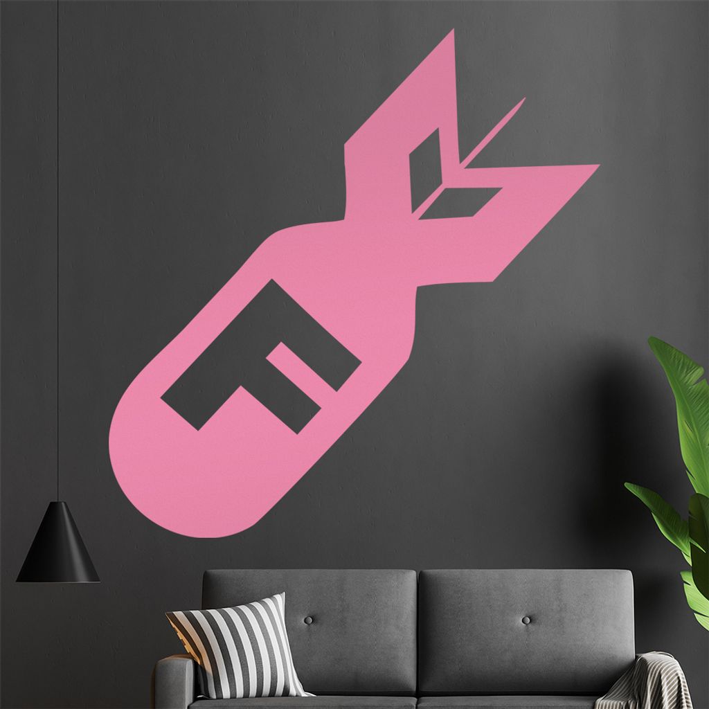 F-Bomb Wandtattoo in 6 Größen - Wandaufkleber Wall Sticker - Dekoration, Küche, Wohnzimmer, Schlafzimmer, Badezimmer