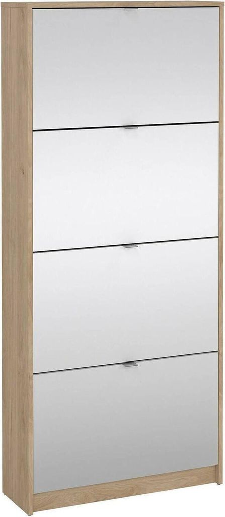 Dmora Schuhschrank Bliss 70,3x24,05x162h cm Braun 24 Paar, 8 Fächer