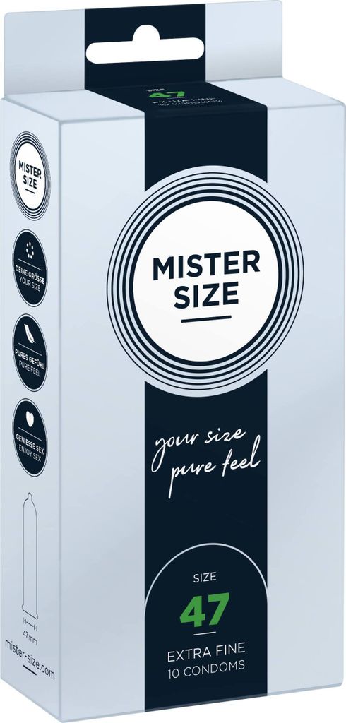 Mister Size - Prezerwatywy Rozmiar Xs 47 Mm (10 Sztuk) Zdjęcie produktu 