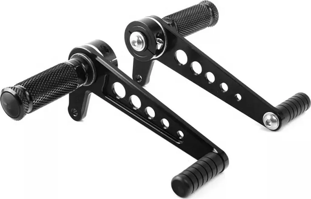 Repose-pieds pour rénovation moto Caferacer Scrambler avant CF4 noir