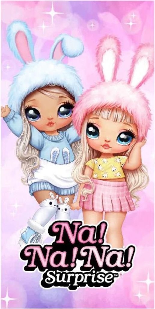 NA!NA!NA! Surprise Girls - Mädchen Mikrofaser Strandtuch Badetuch 70x140