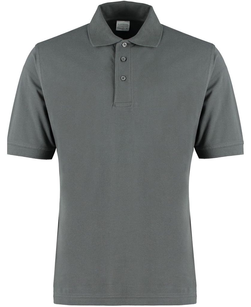Kustom Kit - "Klassic" Poloshirt Superwäsche 60°C für Herren LT5264 (3XL) (Dunkelgrau)