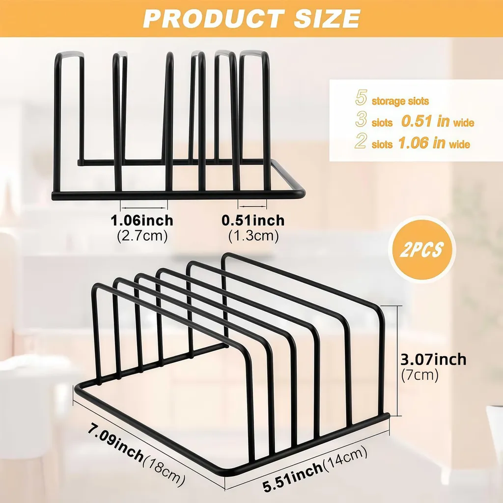 Support pour planches à découper et plaques de cuisson, range-plats 5 - 2