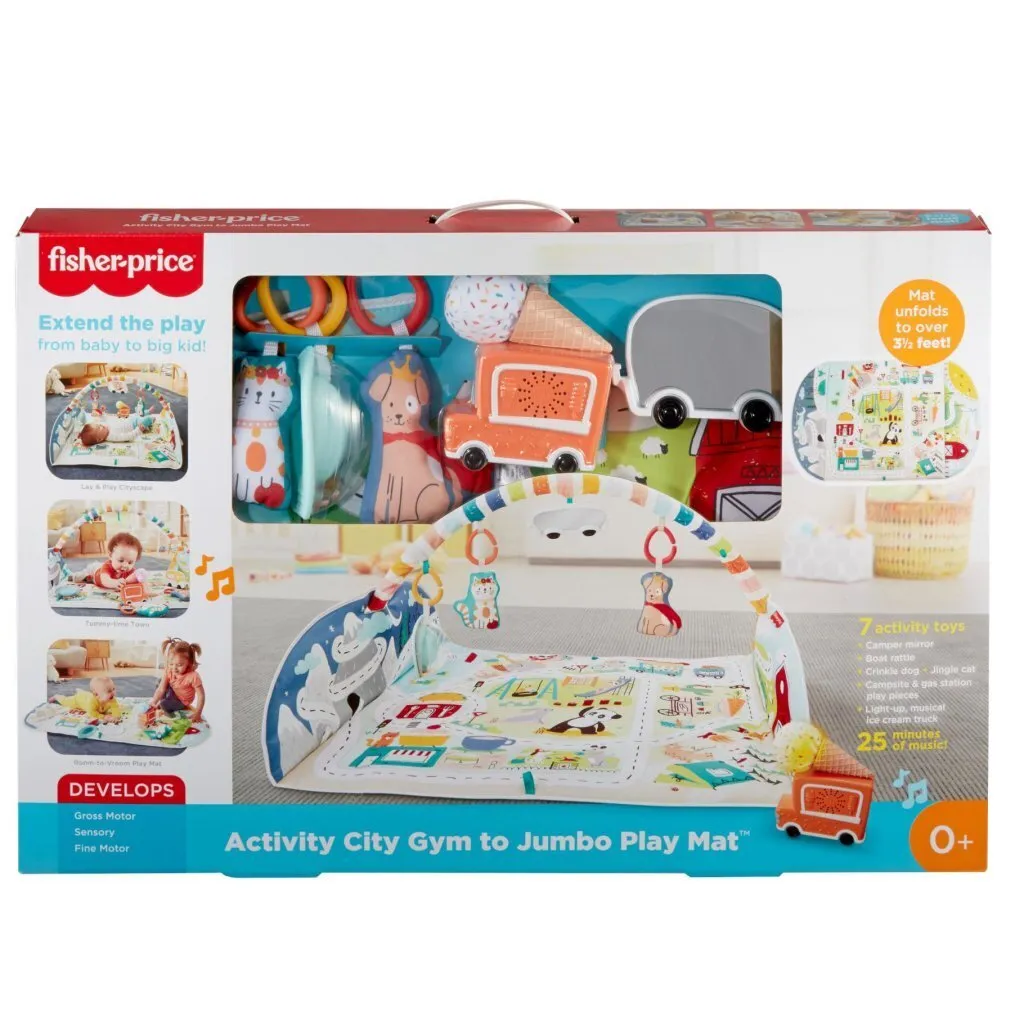 Tapis de Jeu Musical Activity City Gym Fisher Price Ville Géante Enfant