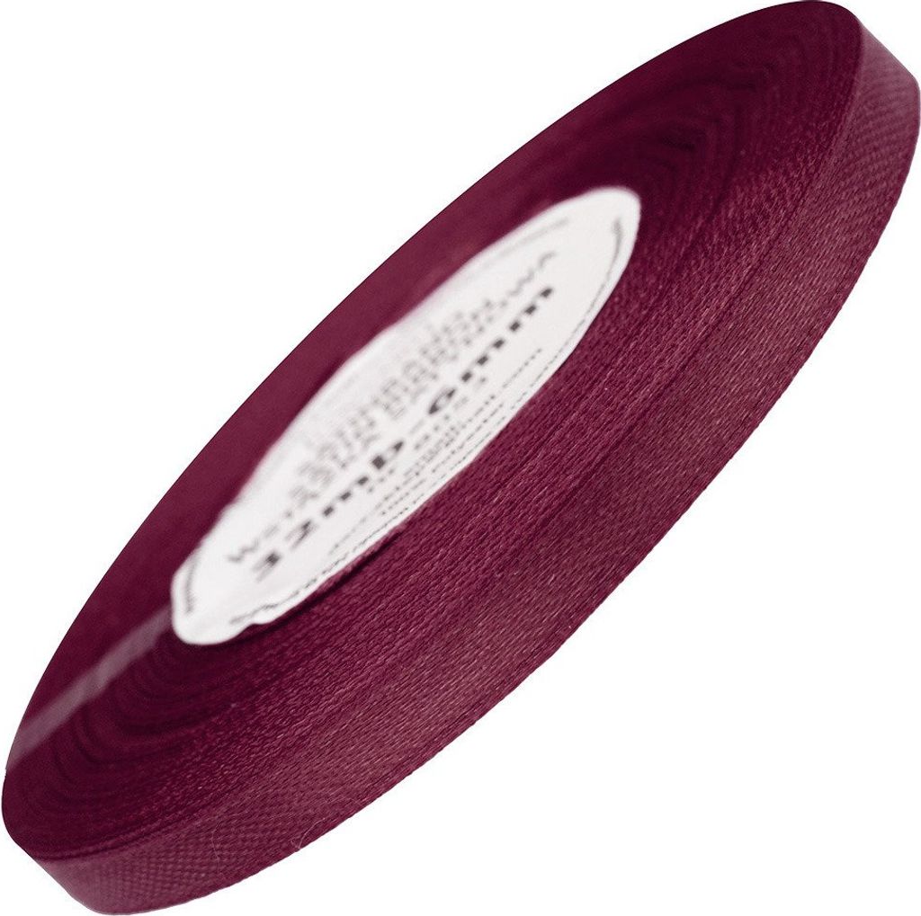 Satinband 6 mm - kastanienbraun- 32 lfm