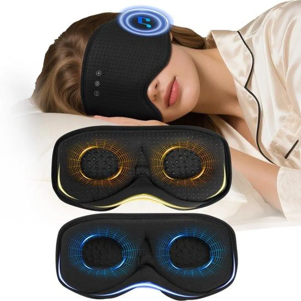 Bandeau de nuit Bluetooth et masque occultant pour sommeil réparateur