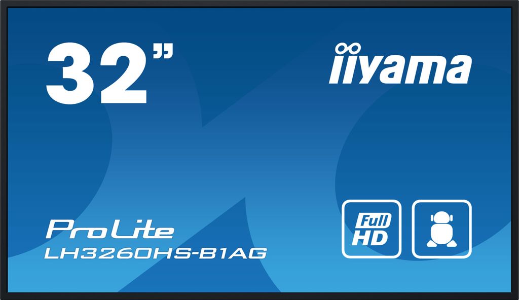 iiyama LH3260HS-B1AG, Public Display, (FullHD, IPS, Quad-Core)