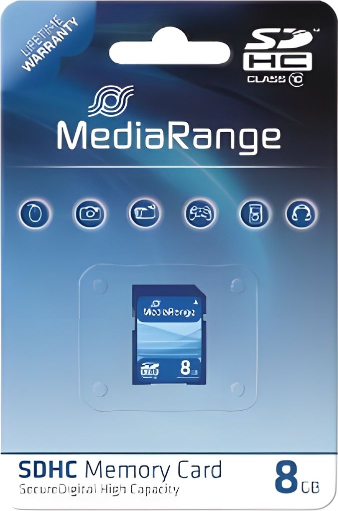 MediaRange MR962 MediaRange SD Card  8GB SDHC CL.10 Zdjęcie produktu 